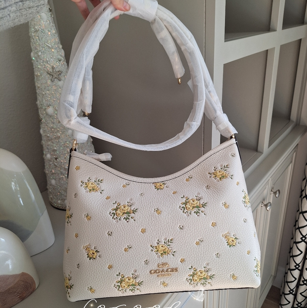 NWT Coach Laurel Shoulder Bag With Floral Print CAL43 New Packaged - Picture 2 of 13
